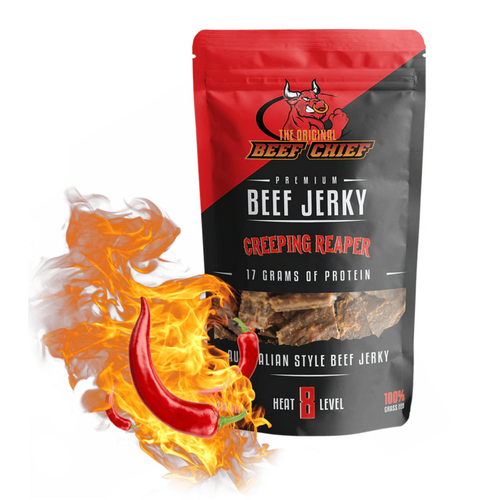 Creeping Reaper Premium Beef Jerky 30grams 100% Grass Fed 