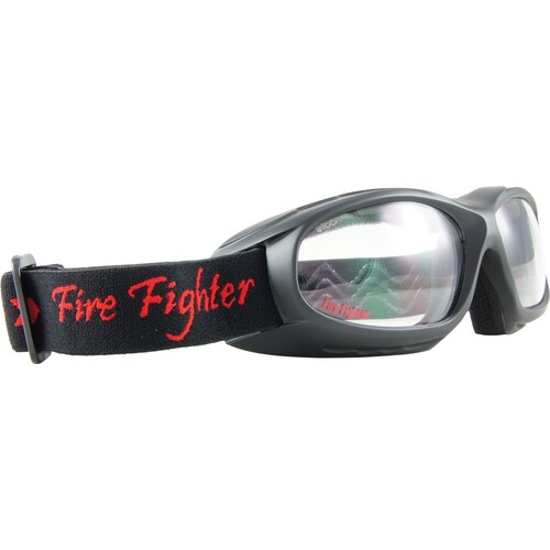 Clear Lens Low Profile Fire Fighter Goggles  (Single)