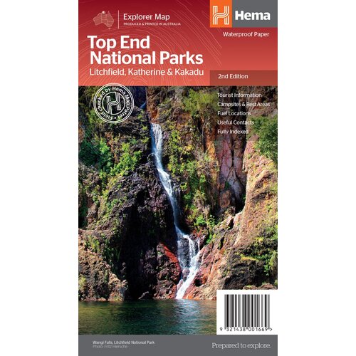 Top End National Parks Map Litchfield, Katherine & Kakadu