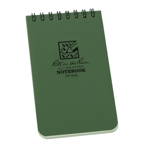 Rite in the Rain No. 935 All Weather Notebook OD Green