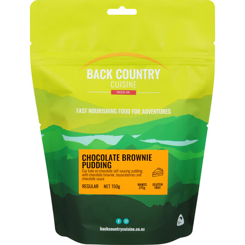 Back Country Chocolate Brownie Pudding Regular Gluten Free Freeze Dried Dessert 