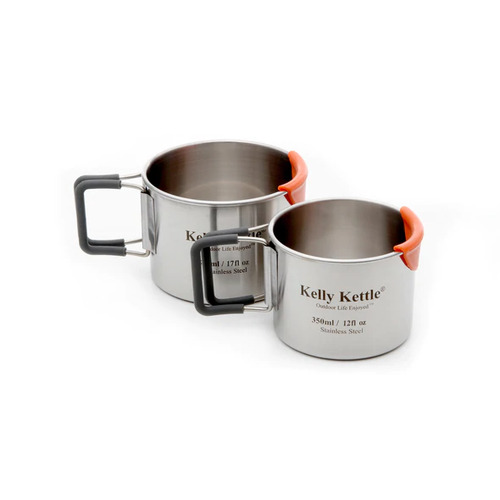 Kelly Kettle Stainless Steel Cup Set 350ml & 500ml