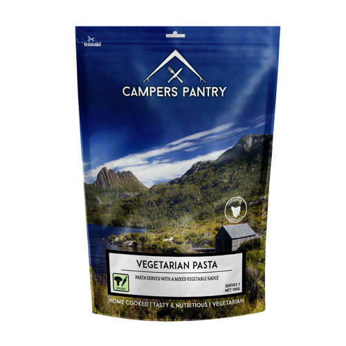 CLEARANCE Campers Pantry Vegetarian Pasta 1 Serve Freeze-Dried Meal