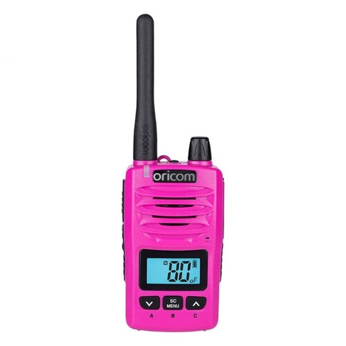 5 Watt Oricom W/proof H/held UHF CB Radio Pink