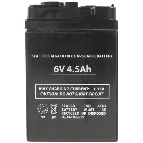 SuncaKMax 6V 4.5Ah SLA Battery to suit Rechargeable Fans & Power Packs