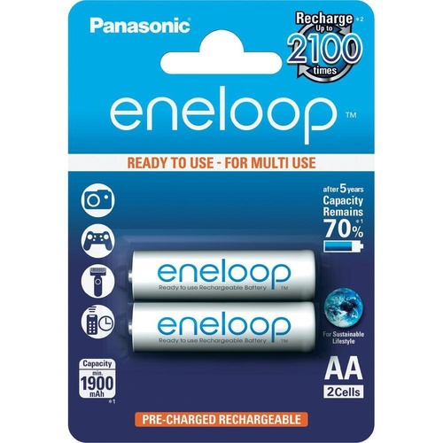 Eneloop Rechargeable Batteries 2xAA Pack