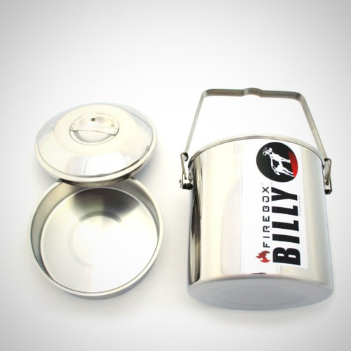 Firebox 16cm (3 qt) S/S Billy Can Bush Pot