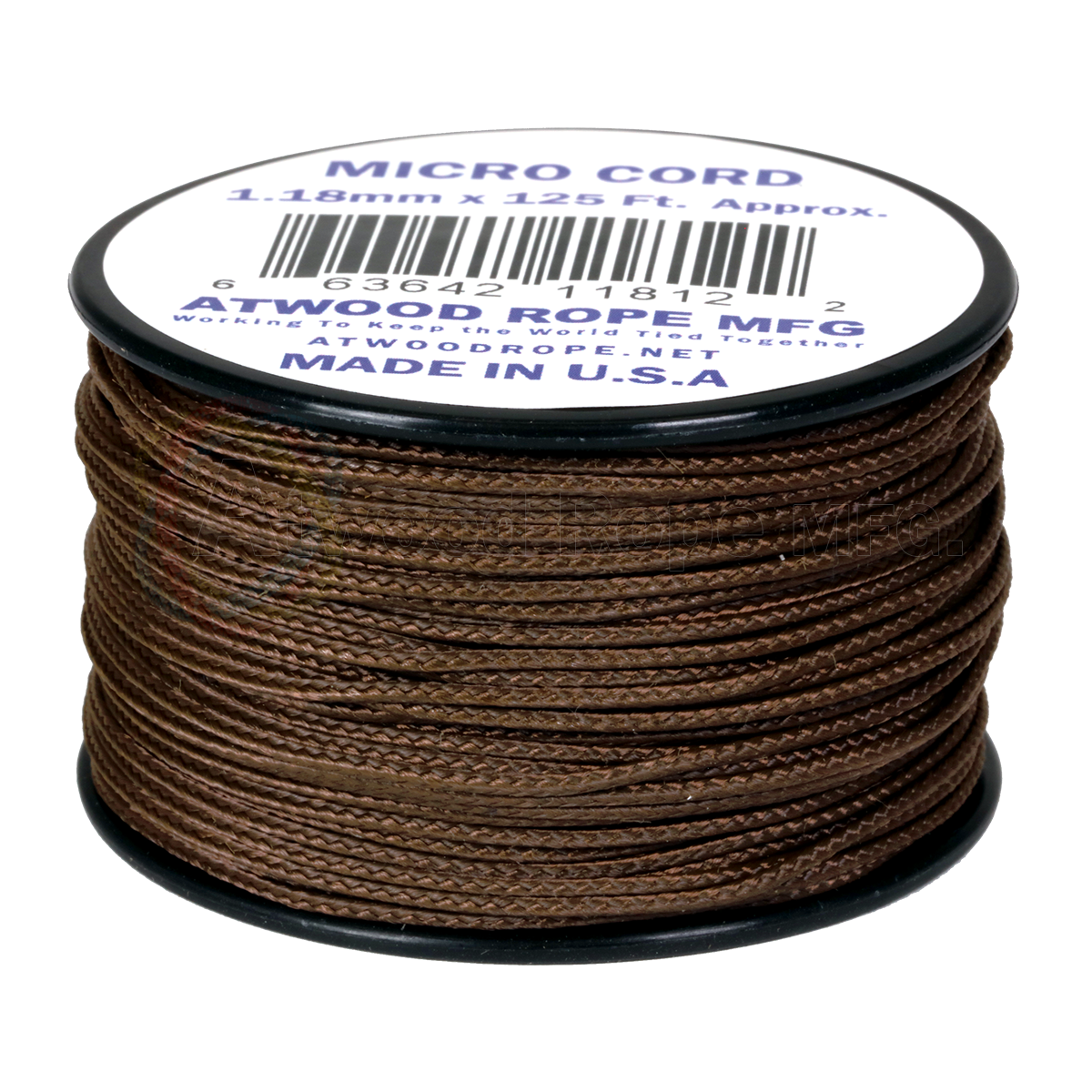 Micro Cord Tactical Braided Paracord Brown