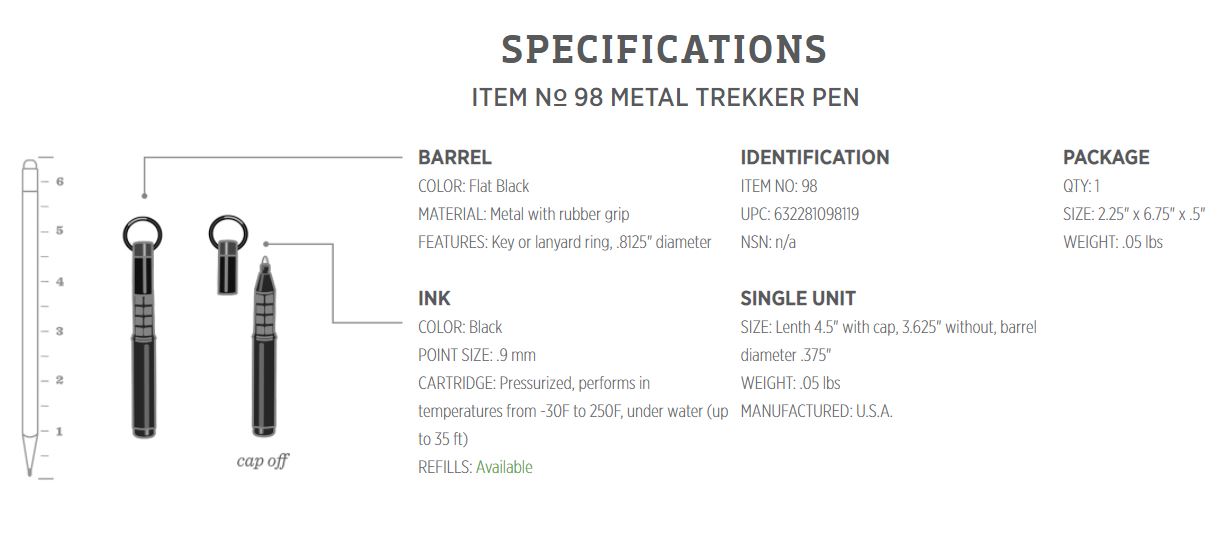 Rite In The Rain Trekker Pen