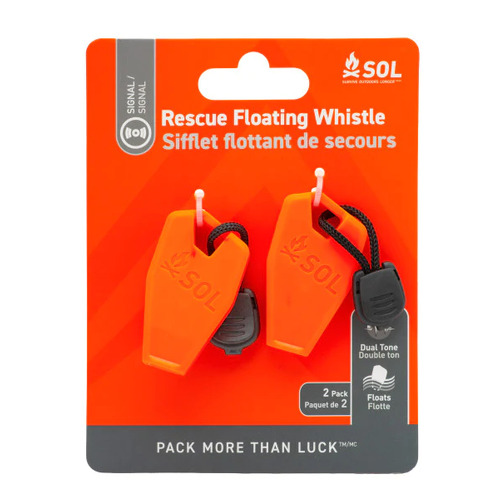 SOL Rescue Floating Whistle 2 Pack