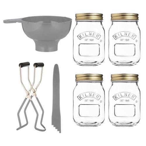 Kilner Glass Preserving 8 Piece Starter Set 0.5L