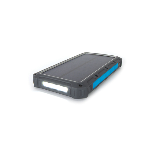 Solar Power Bank 16,000mAh w/ LED Flashlight