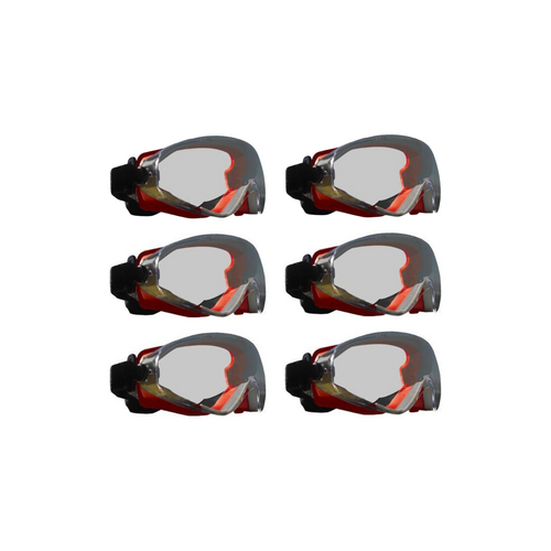 6 Pack "Bandit III" Frontline CFA Firefighting Goggles