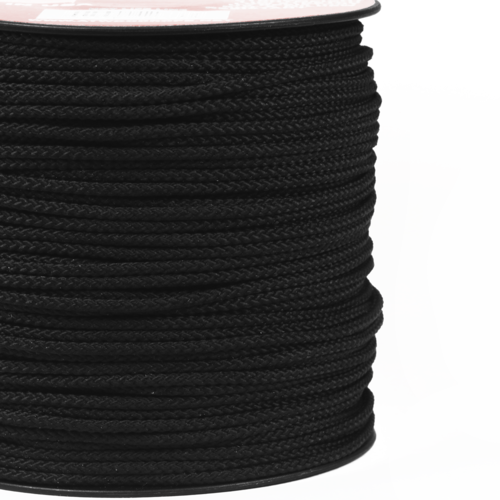 1.6mm (1/16th) Cordage Black 100ft Spool