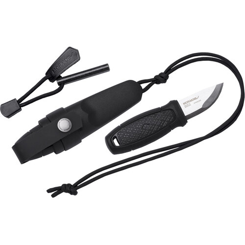 Morakniv Eldris Neck Knife with Fire Starter Kit (Black)