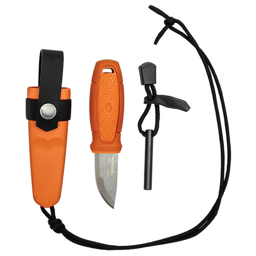 Morakniv Eldris Neck Knife with Fire Starter Kit (Burnt Orange)