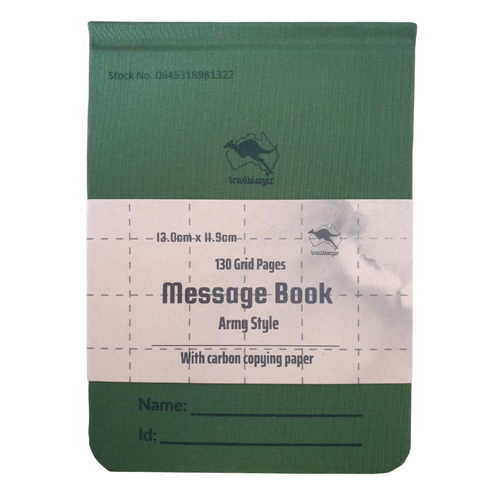 Army Style Field Message and Notebook