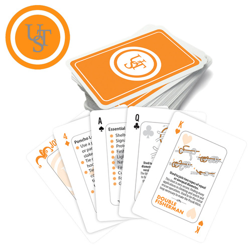UST Survival Tips Playing Cards w/ Knot Tips