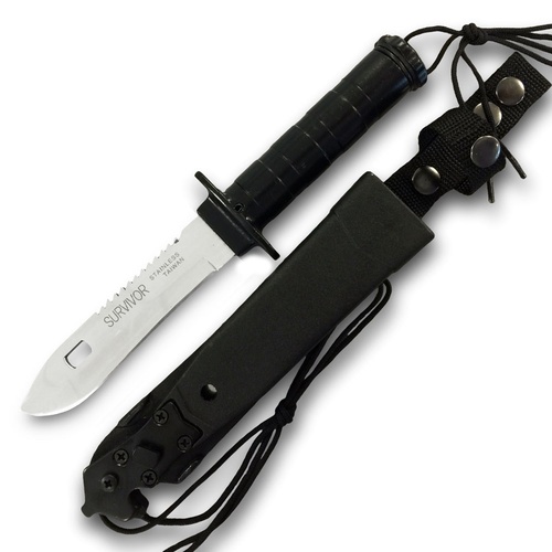 Survival Knife with Survival Kit