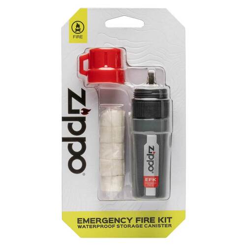 Zippo Emergency Fire Kit with Waterproof Storage Canister