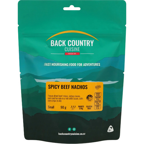 Back Country Spicy Beef Nachos Small Gluten Free Freeze-dried Meal
