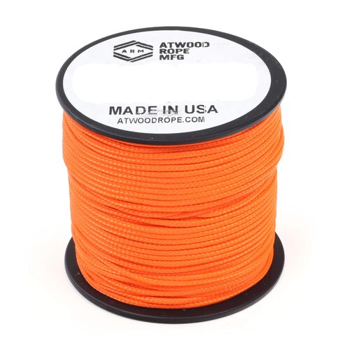 SPOOL 1000ft Paracord Neon Orange 550 7 strand MADE IN USA