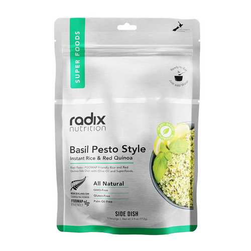 Instant Rice & Red Quinoa Basil Pesto Style 3 Serv Radix Freeze-Dried Meal