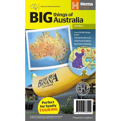 Big things of Australia Map 1st Edition