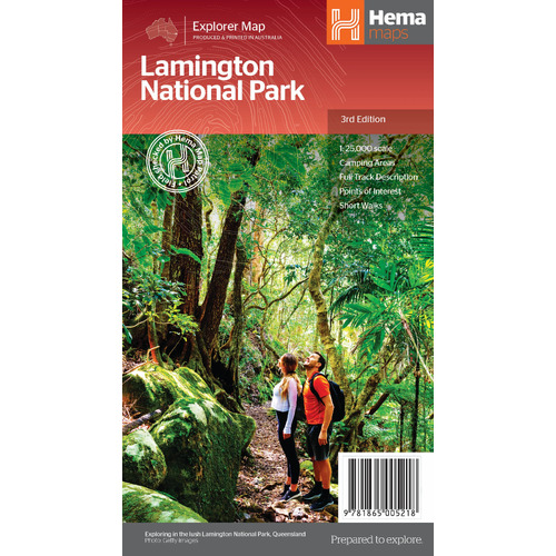 Lamington National Park Map 3rd Edition