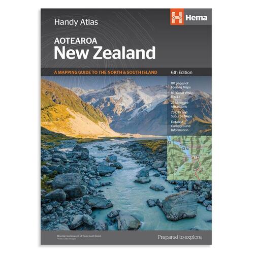 New Zealand Aotearoa Handy Atlas Spiral Bound