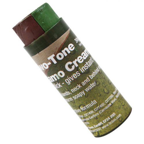 NATO Camouflage Face Paint Two Tone Split Stick - Brown/Green