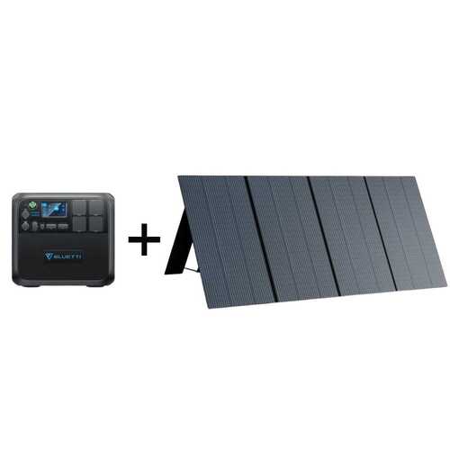 BLUETTI AC200MAX + 350W Solar Panel | Solar Generator Kit