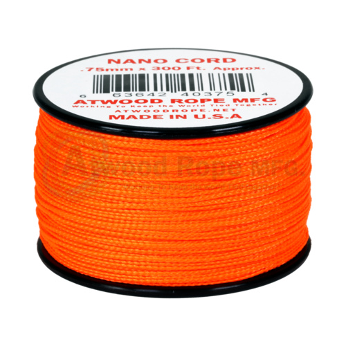 Nano Cord 0.75mm Neon Orange 300ft