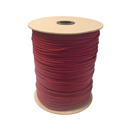SPOOL 1000ft Paracord Burgundy 550 7 Strand Made in USA