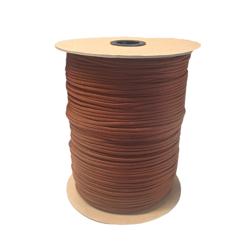 SPOOL 1000ft Paracord Chocolate Brown 550 7 Strand Made in USA