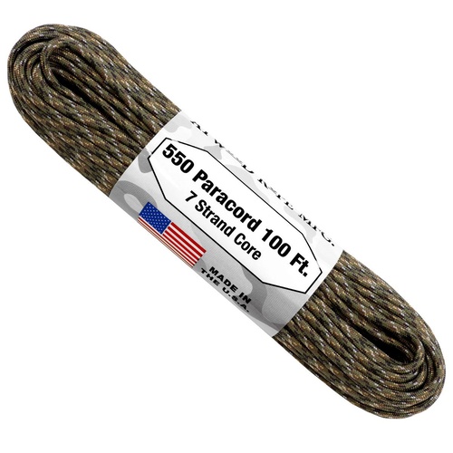 Paracord "Digital Woodland Camo" 550 7 strand (100ft) MADE IN USA