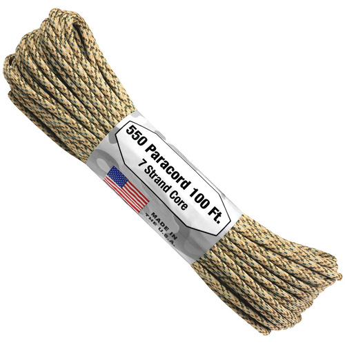 Paracord "Desert" 550 7 strand (100ft) MADE IN USA