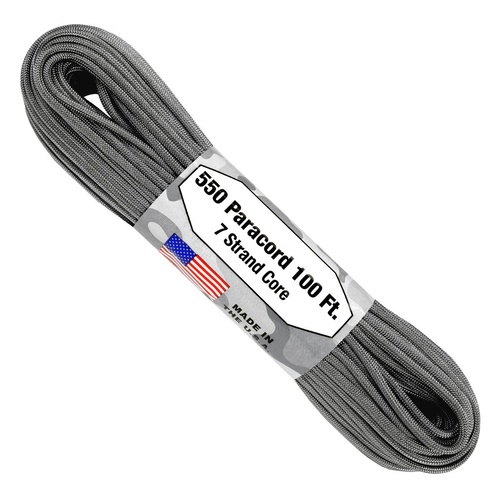 Paracord "Graphite" 550 7 strand (100ft) MADE IN USA