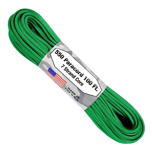 Paracord "Green" 550 7 strand (100ft) MADE IN USA