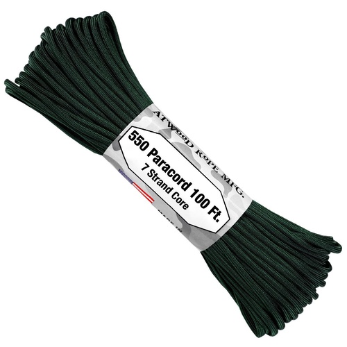 Paracord "Hunter Green" 550 7 strand (100ft) MADE IN USA