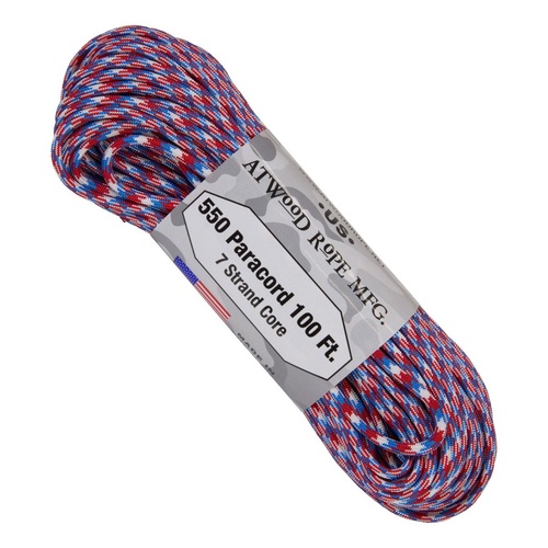 Paracord "Liberty" 550 7 strand (100ft) MADE IN USA