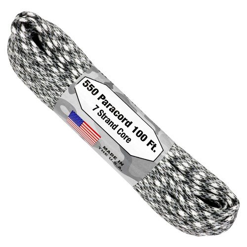 Paracord "Snow Camo" 550 7 strand (100ft) MADE IN USA