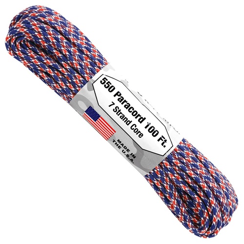 Paracord "Union Jack" 550 7 strand (100ft) MADE IN USA