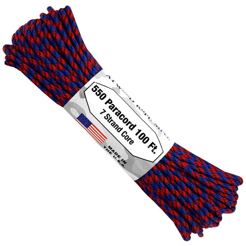 Paracord "Spiderman" 550 7 strand (100ft) MADE IN USA