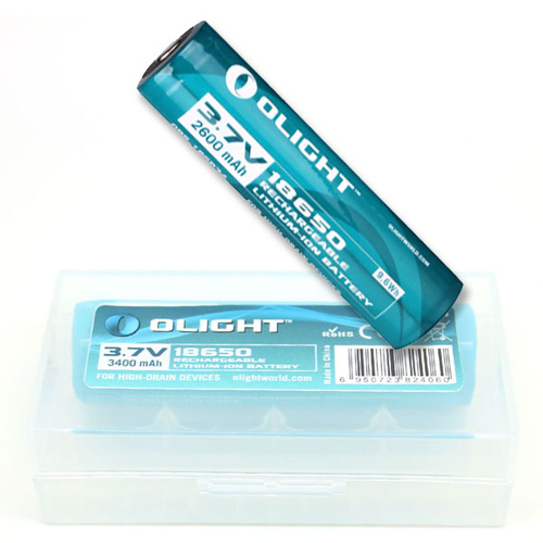 2600mAh Olight Rechargeable Lithium 18650 Protected 3.7v Battery