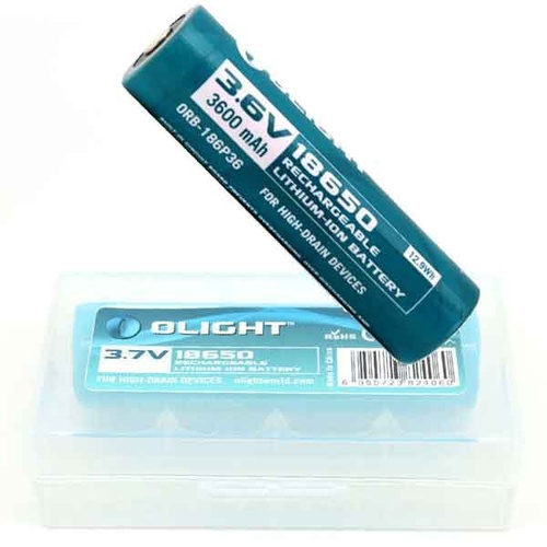 3600mAh Olight Rechargeable Lithium 18650 Protected 3.7v Battery