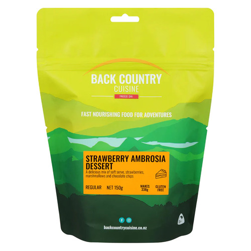 Back Country Strawberry Ice-cream (Ambrosia) Regular Freeze Dried Dessert