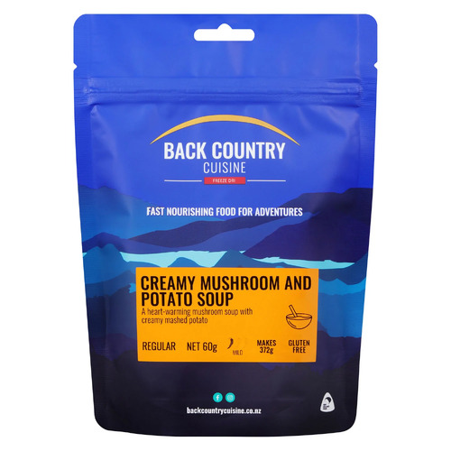 Back Country Creamy Mushroom and Potato Soup Regular Freeze Dried