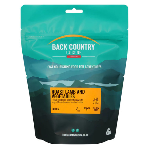 Back Country Family Roast Lamb & Vegetables w/ Mashed Potato Gluten Free Freeze Dried Meal