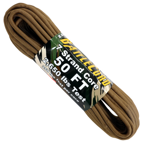 5.6mm 7 Strand Heavy Duty Battle Cord Paracord COYOTE